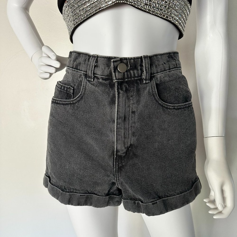 Vintage American Apparel High rise jean shorts